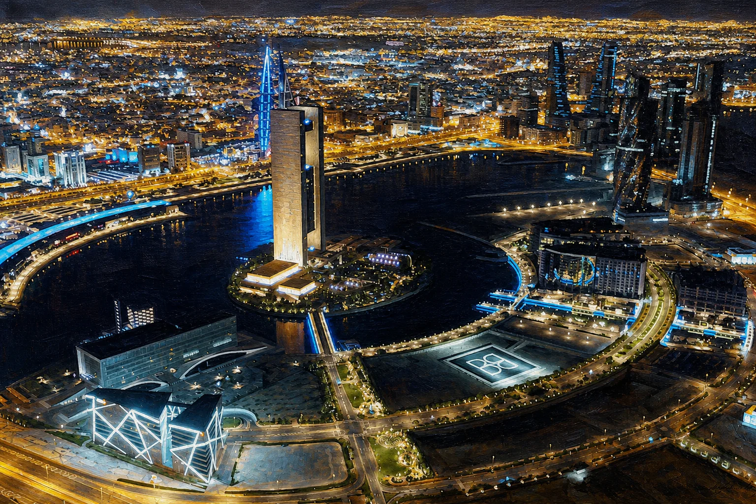 Regional city and landmark